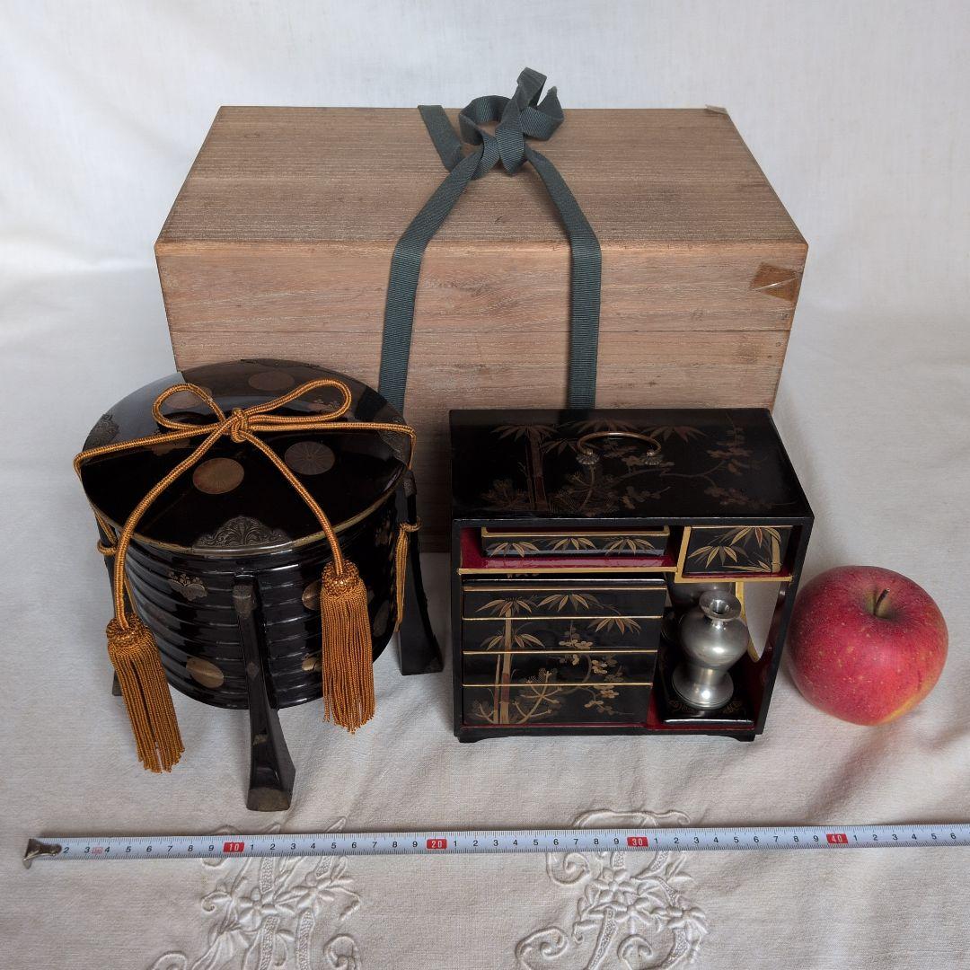 ひな道具 江戸時代 拝領品 蒔絵提重 行器