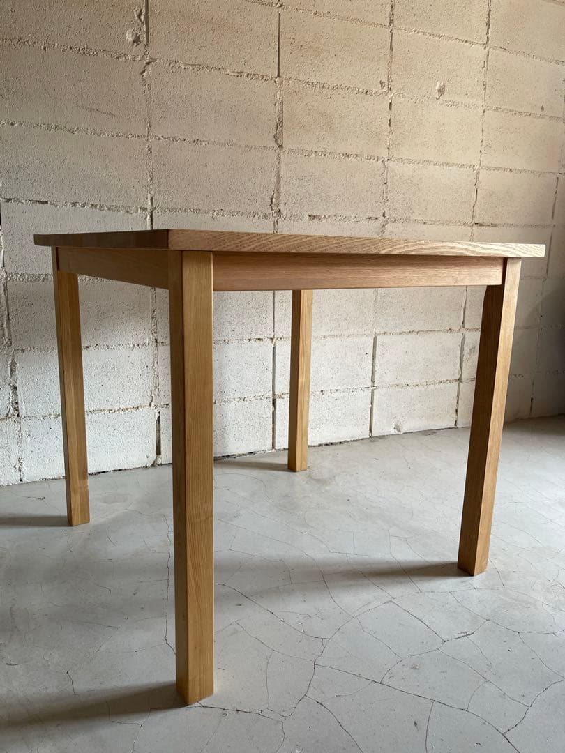 無印良品 MUJI ダイニング3点セット　タモ材　天然木無垢材　80サイズ