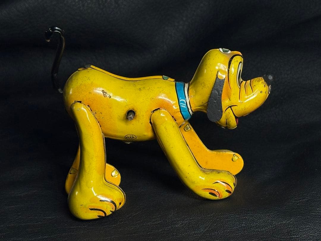 ビンテージ ブリキ製 ディズニー ラインマー社製 プルート ディズニー公式 可動