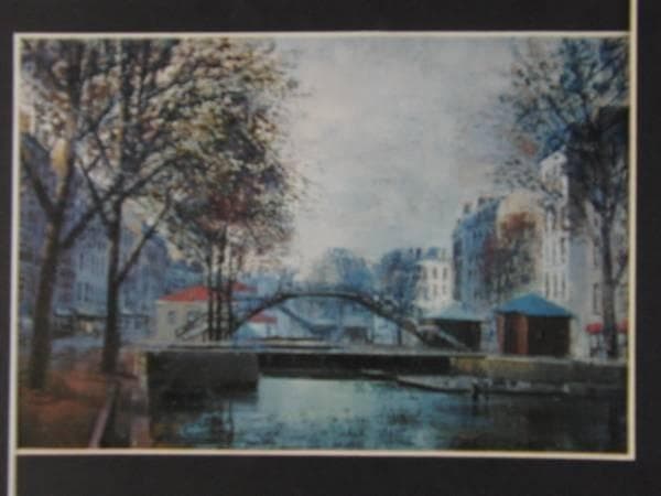 ケルベラ、運河、高級希少画集画、版上サイン入 新品額付