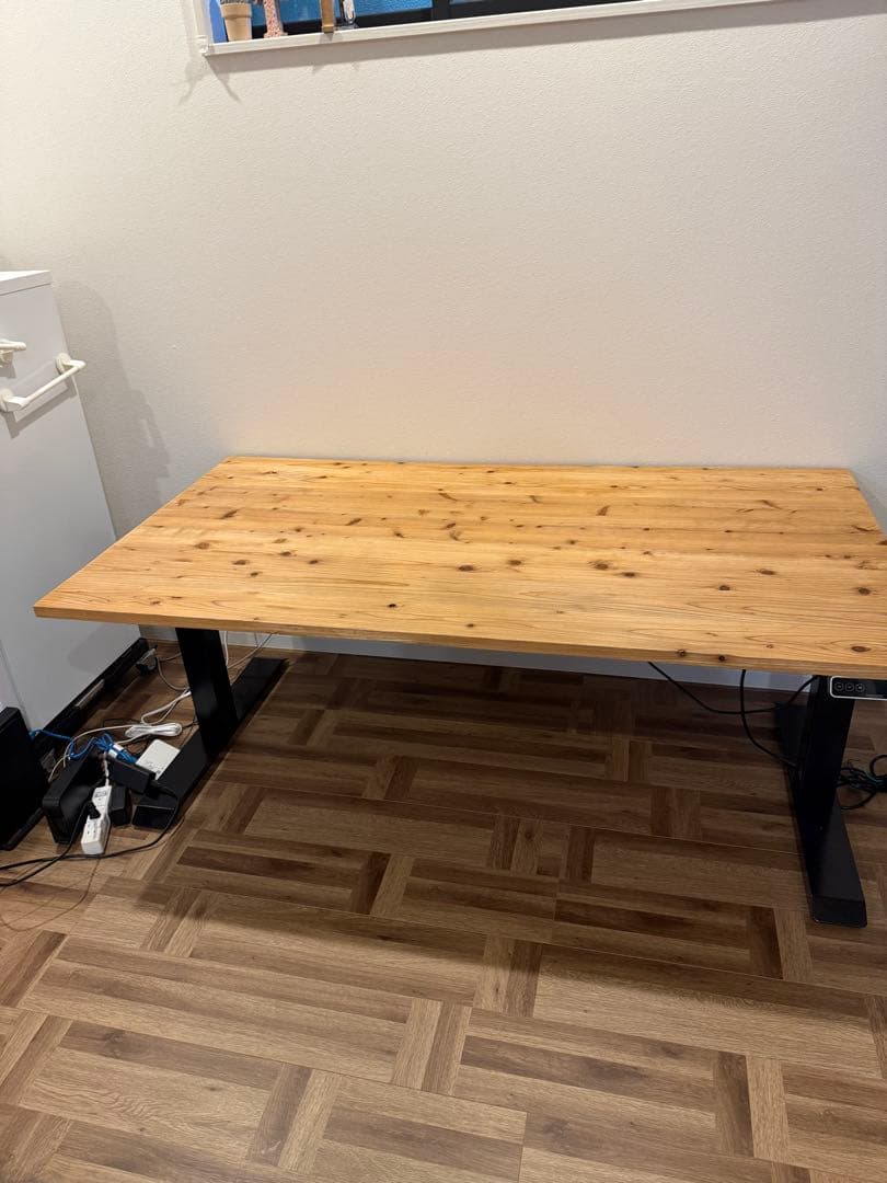 【た！】FLEXISPOT E7B 吉野杉天然無垢 150×80