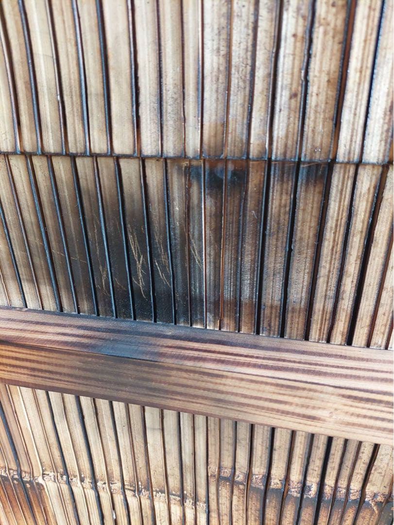 断捨離中　希少　梅里竹芸　シングルベット　竹製　【A-94】