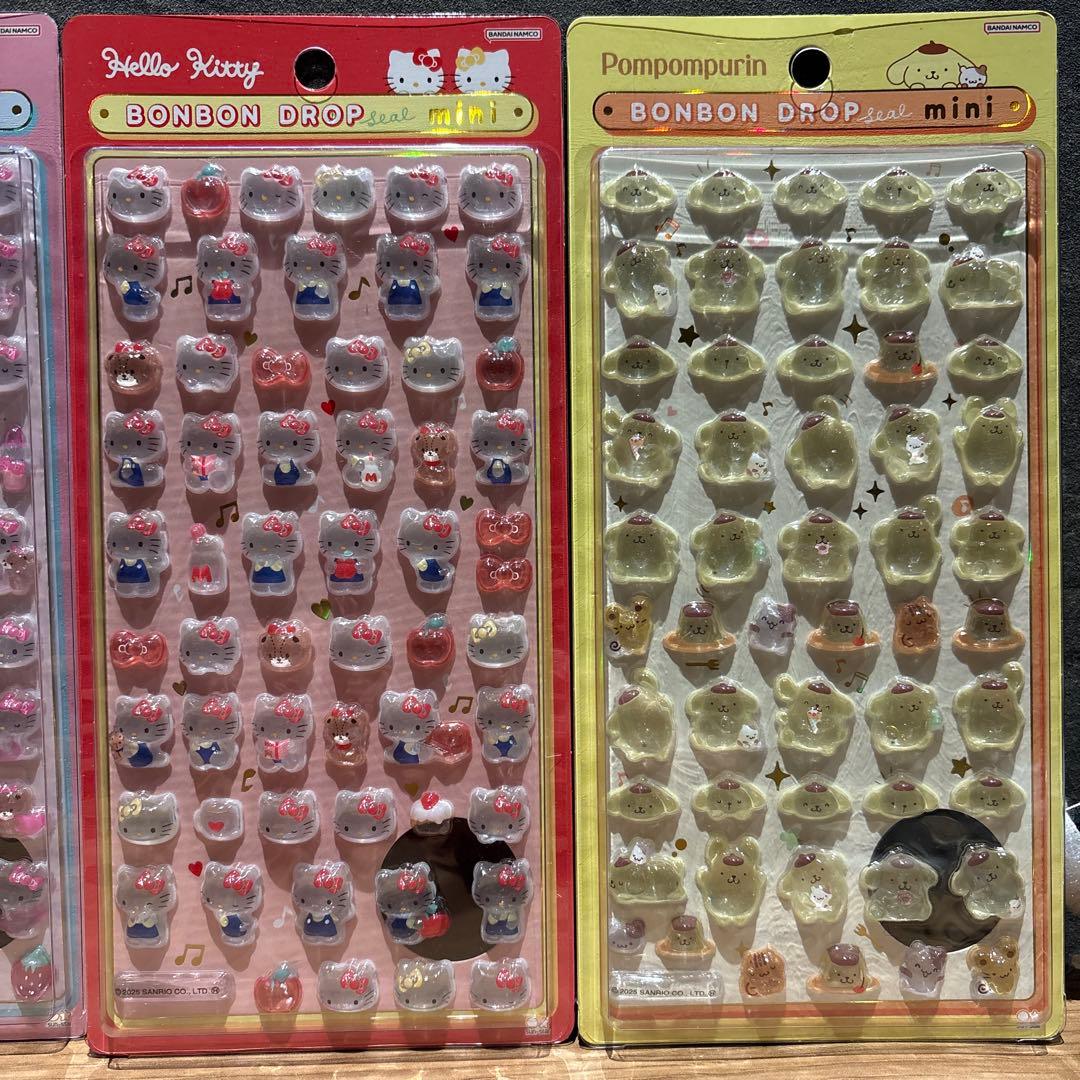 【サンリオ】ボンボンドロップシールmini全8種　 最新作