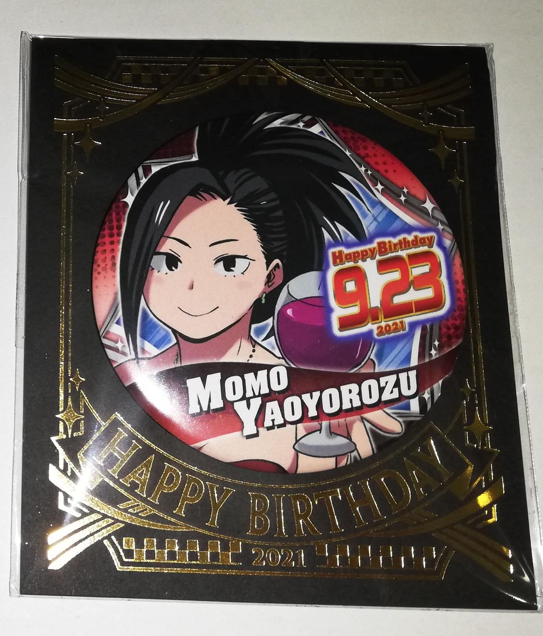 ヒロアカ 八百万百 バースデイ缶バッジ ジャンプショップ 2021