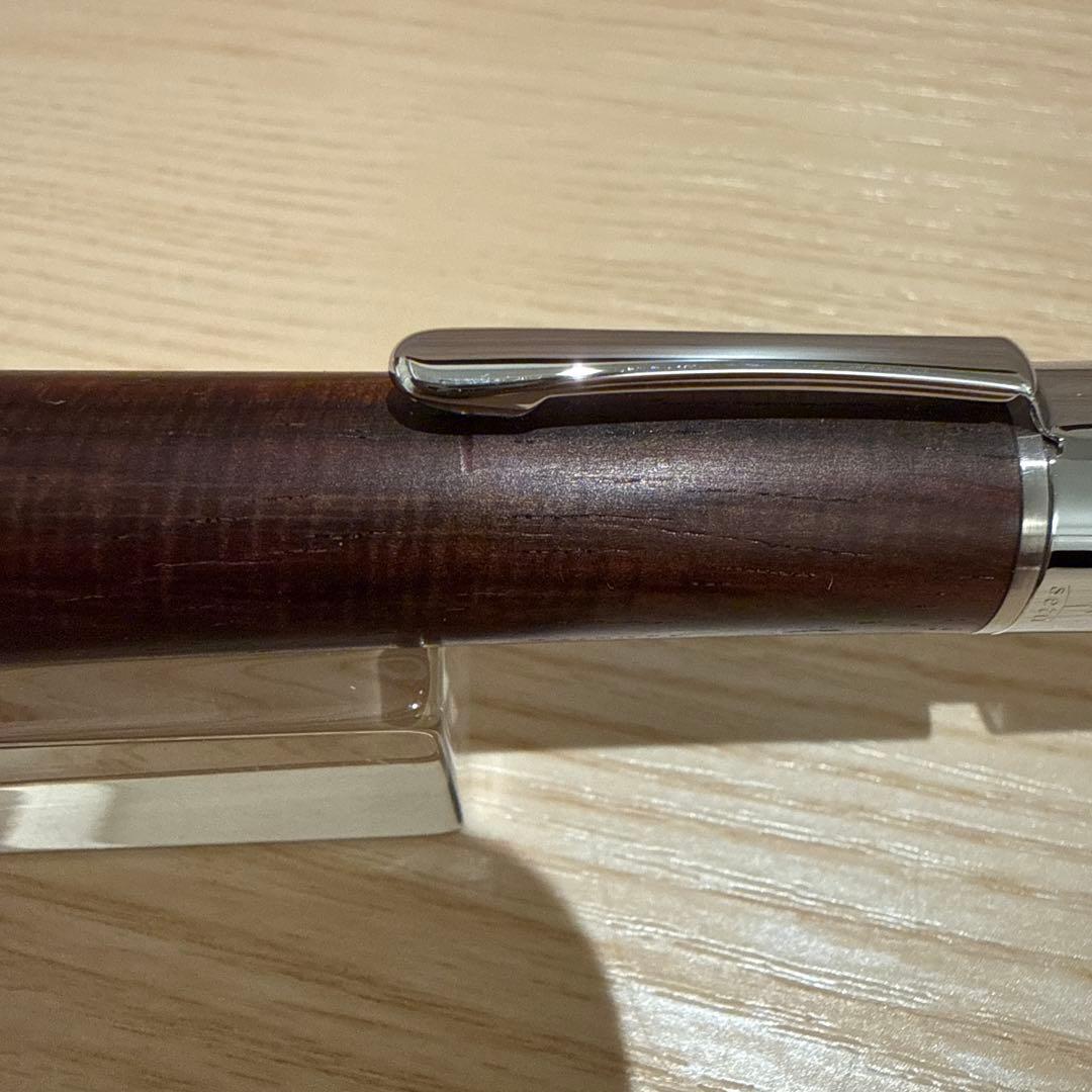 工房楔　グラッソ（多機能ペン）　シアメースローズウッド　クリップ跡有り