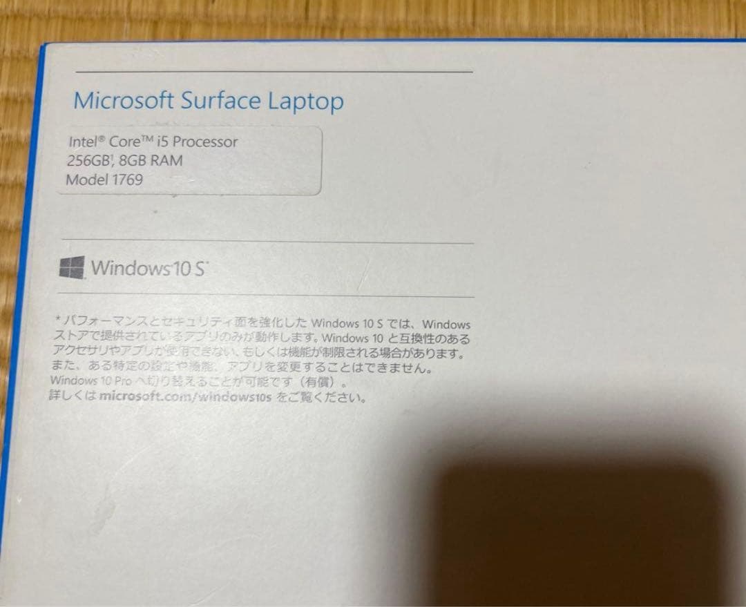 Windowsノート本体 MicrosoftSurfaceLaptop8GB238GB