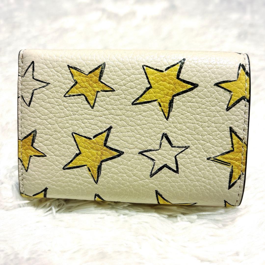 未使用級✨COACH✨コーチ 三つ折り 財布 星 スター コンパクト