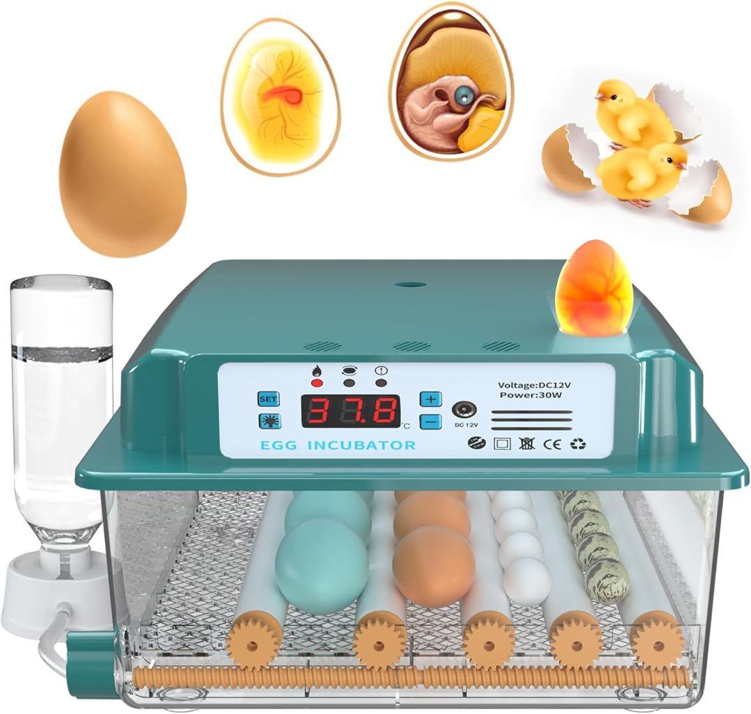 EGG INCUBATOR 最大12個用 自動湿度管理
