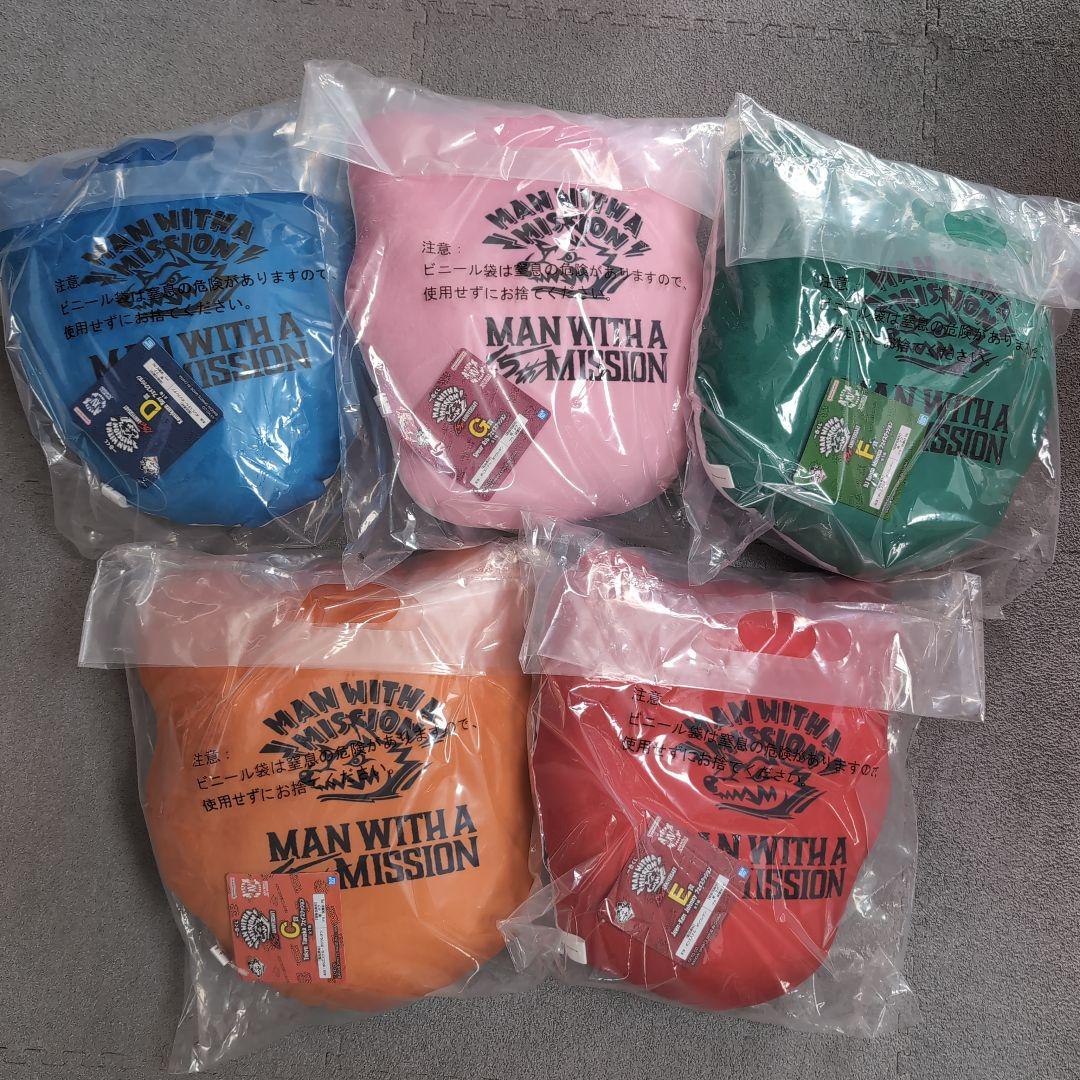 一番くじ MAN WITH A MISSION フェイスクッションコンプセット