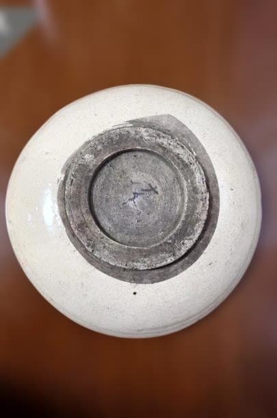 馬の目皿　江戸後期〜19世紀頃 大皿 石皿 六古窯 瀬戸焼 直径約33cm