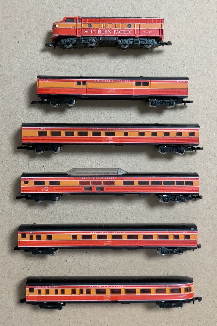 メルクリン製　Southern Pacific Zゲージ鉄道模型セット