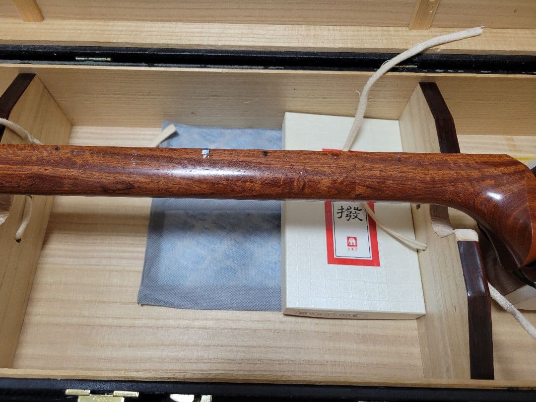 津軽三味線太棹 鼈甲バチ 桐芯ケースセット