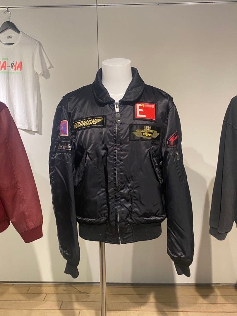 希少　俺たちの矢沢永吉展展示　当時物　フライトジャケット　MA-1 限定300枚