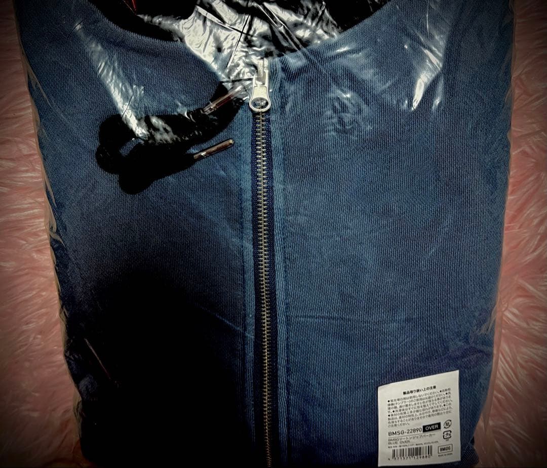 BMSGツートンジップパーカー BLUE OVER