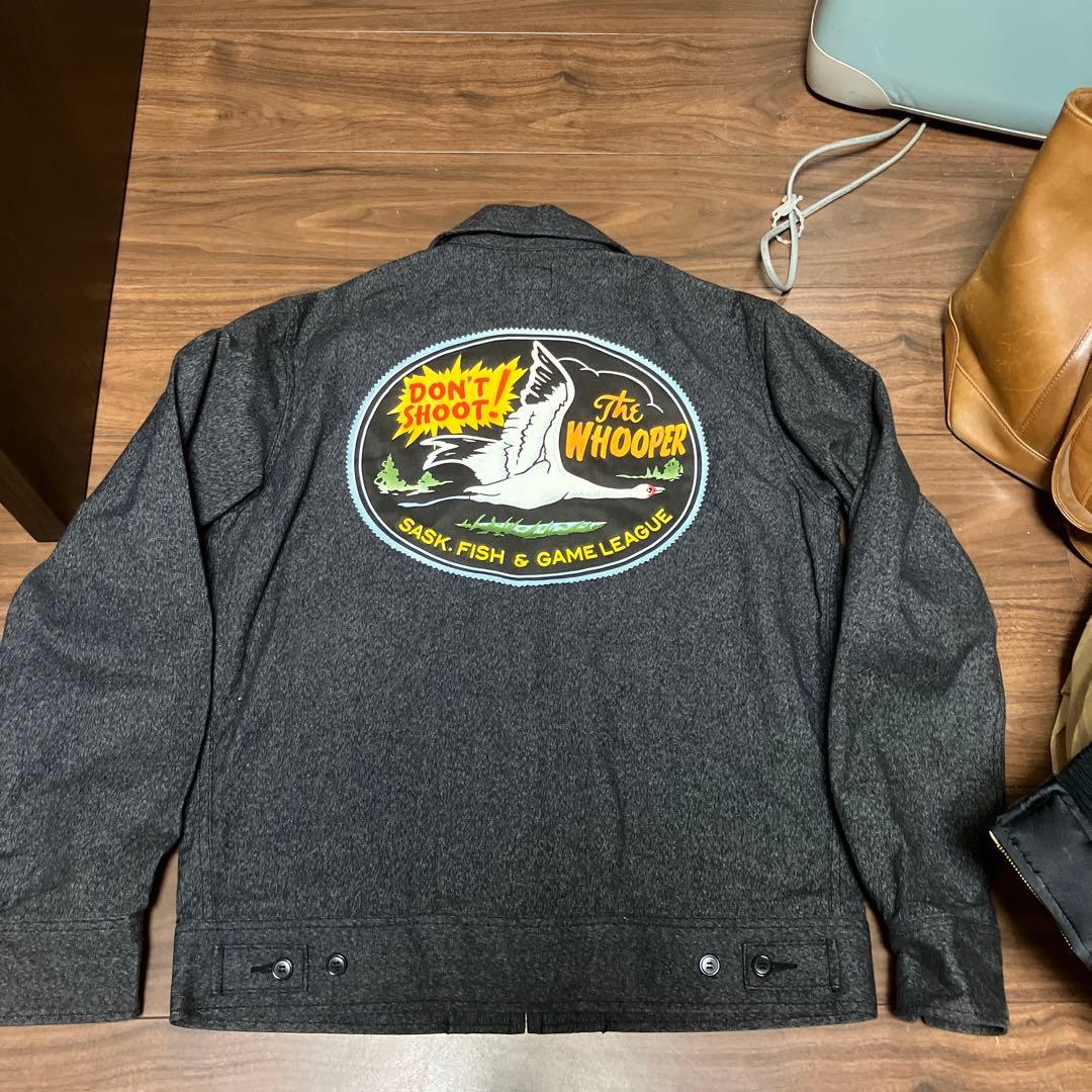 リアルマッコイズ　マッコイスポーツウエア　ワッペンジャケット　ブラック　38