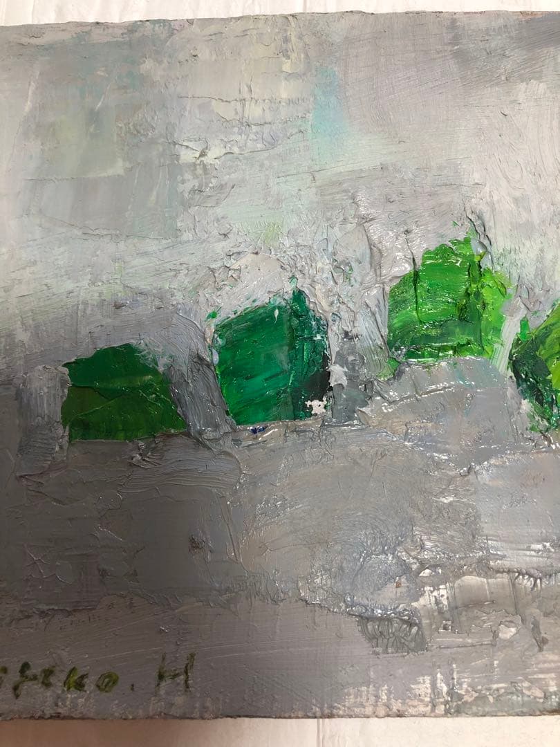 油絵（青い実）