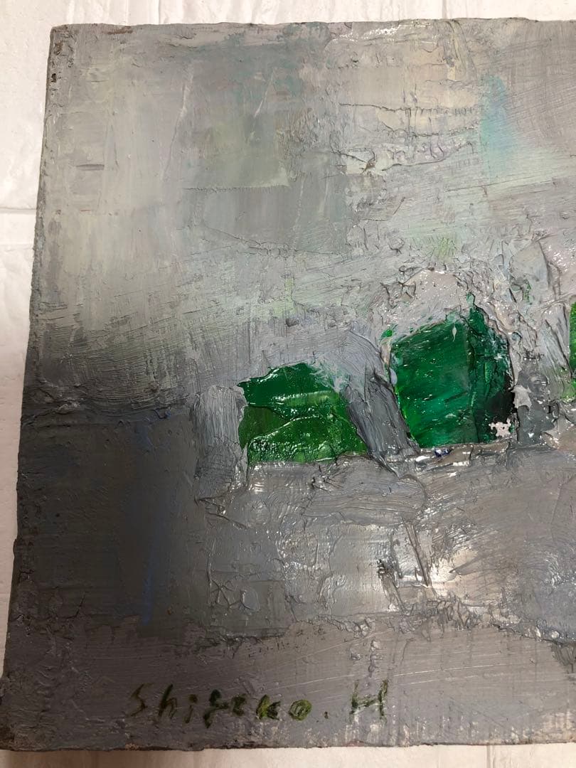 油絵（青い実）