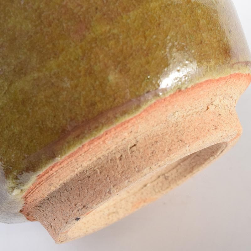 北大路魯山人作　織部　ぐい呑　盃　V　R7635