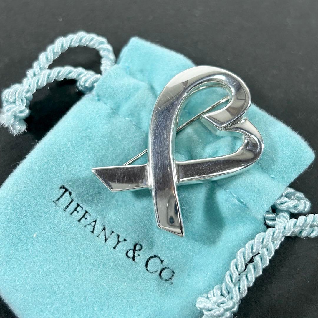 ティファニー ブローチ ラヴィングハート シルバー925 ハート ピンバッチ