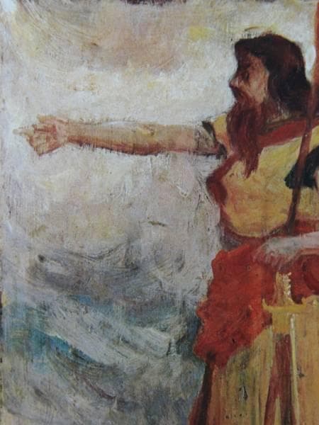 青木繁、紅海のモーセ、画集、新品額付