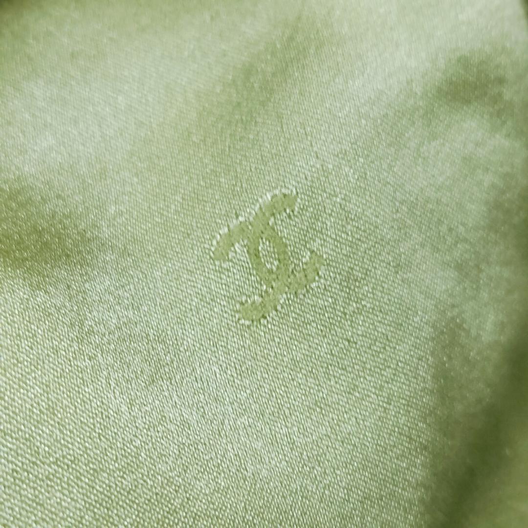 CHANEL シャネル スカート ツイード シルク パステルライトグリーン系