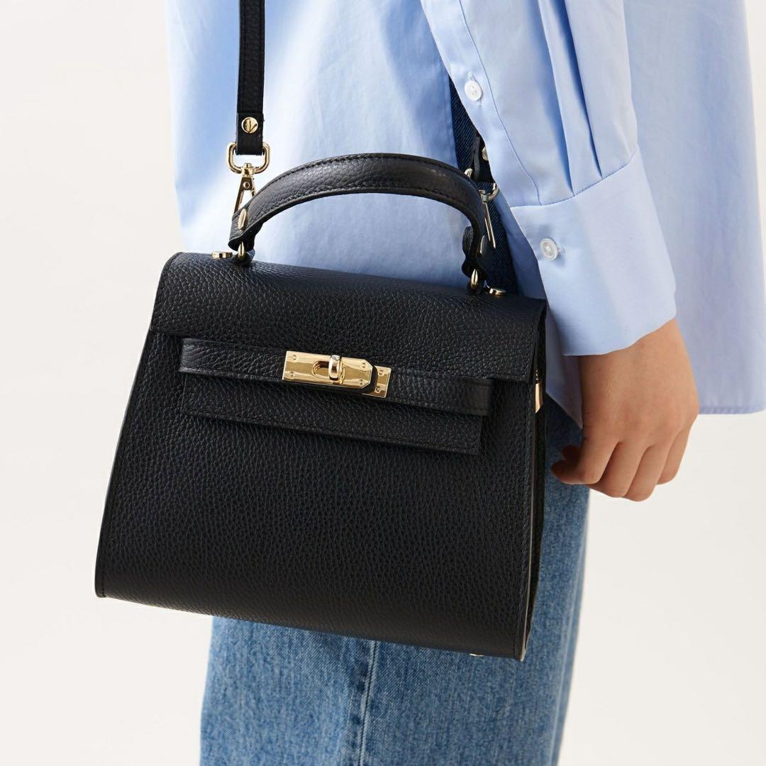 【AULENTTI オウレンティ】ショルダー付きハンドバッグ