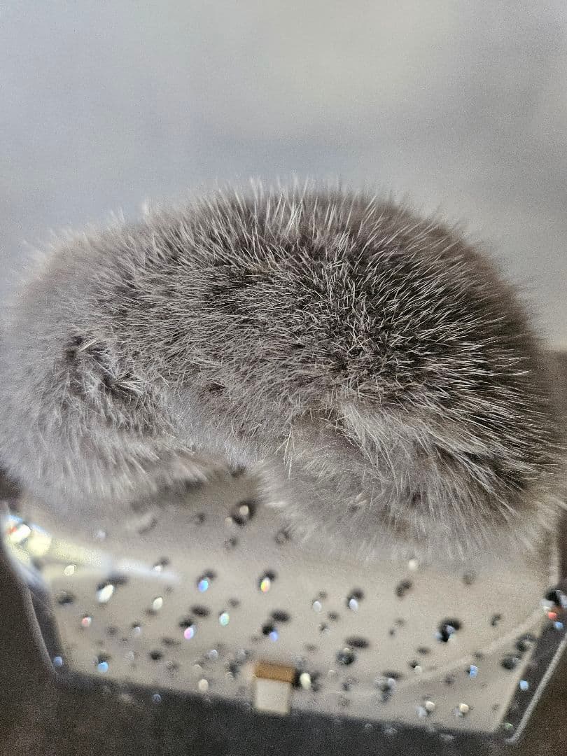 ヴァレクストラ　ミンクファーハンドルカバーグレー系