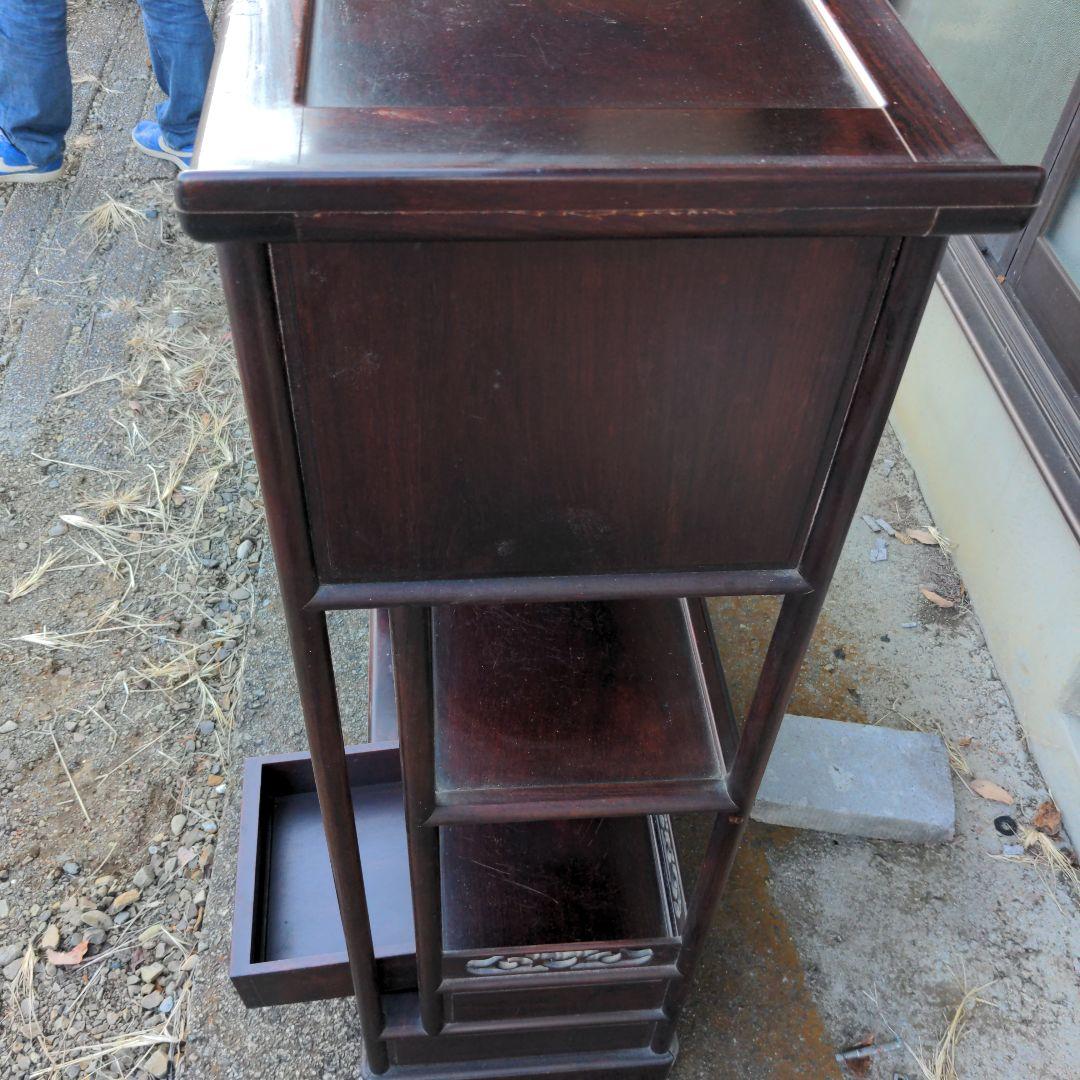 木製彫刻収納棚