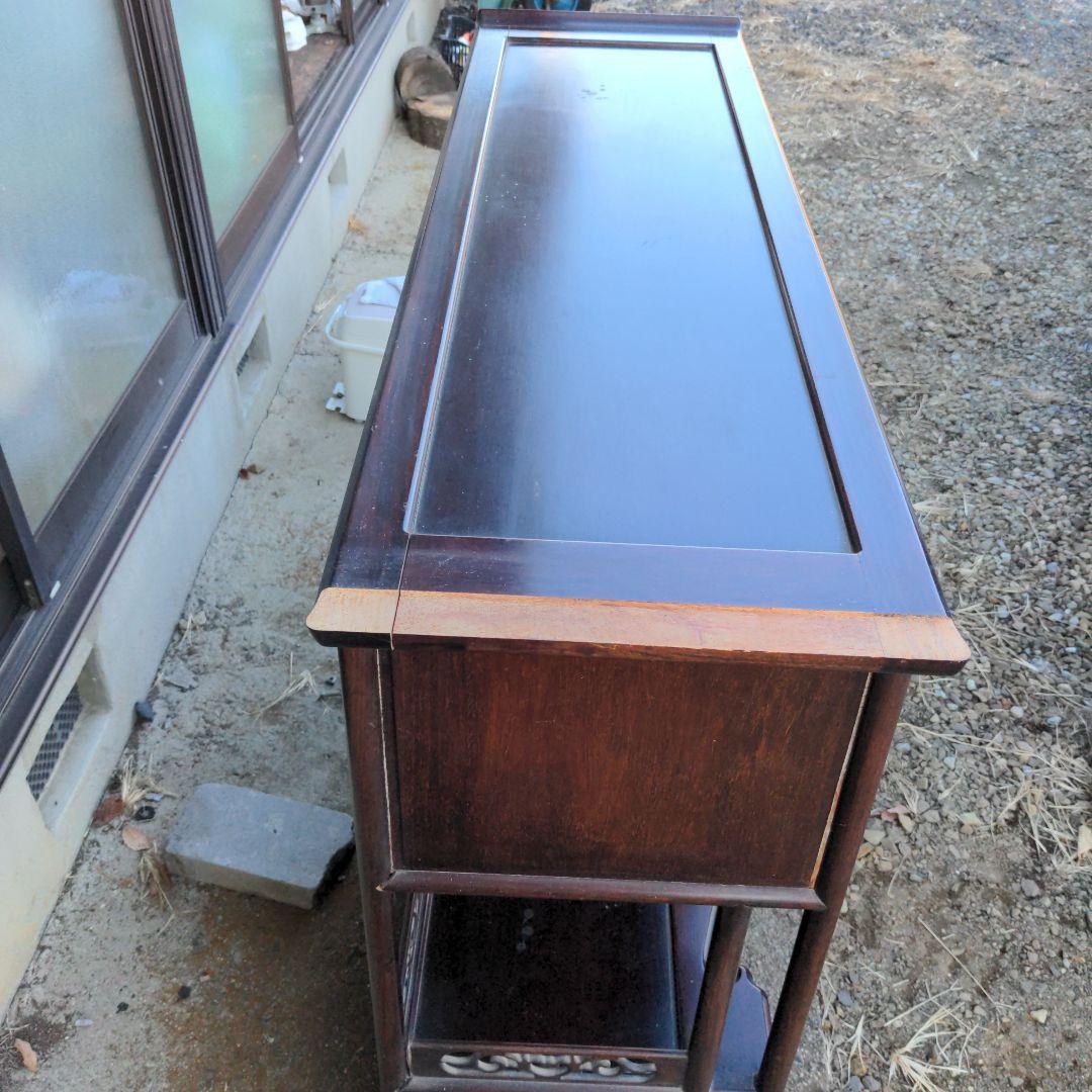 木製彫刻収納棚