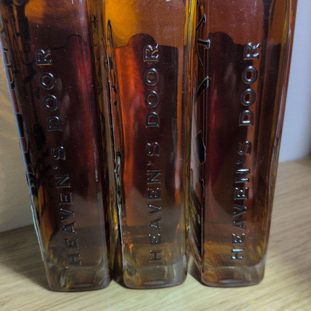 HEAVEN'S DOOR ストレートライウイスキー 他計３本。箱無し。未開栓。