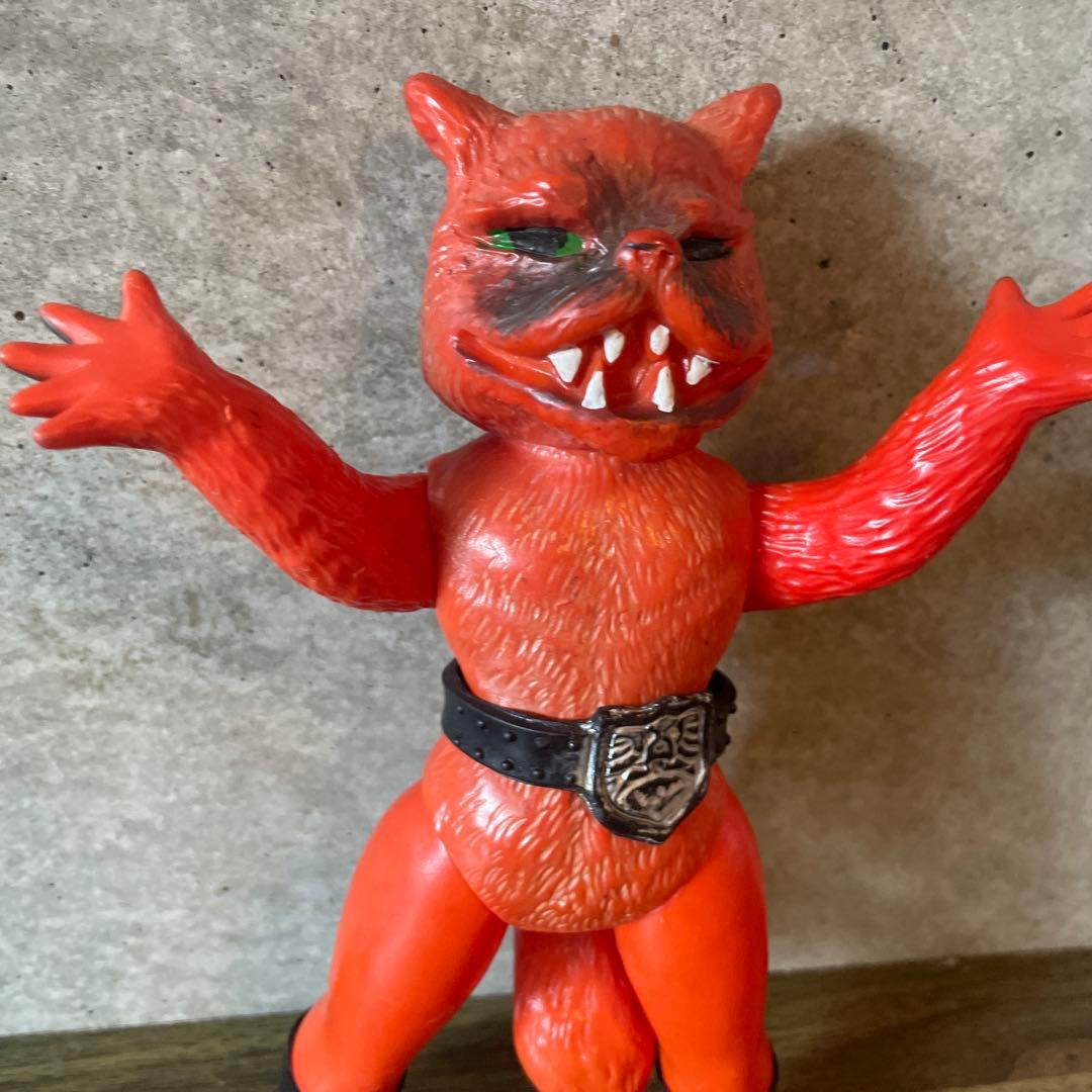 週末削除旧バンダイ当時物仮面ライダー怪人ムササビードルソフビ落書きなし刻印あり