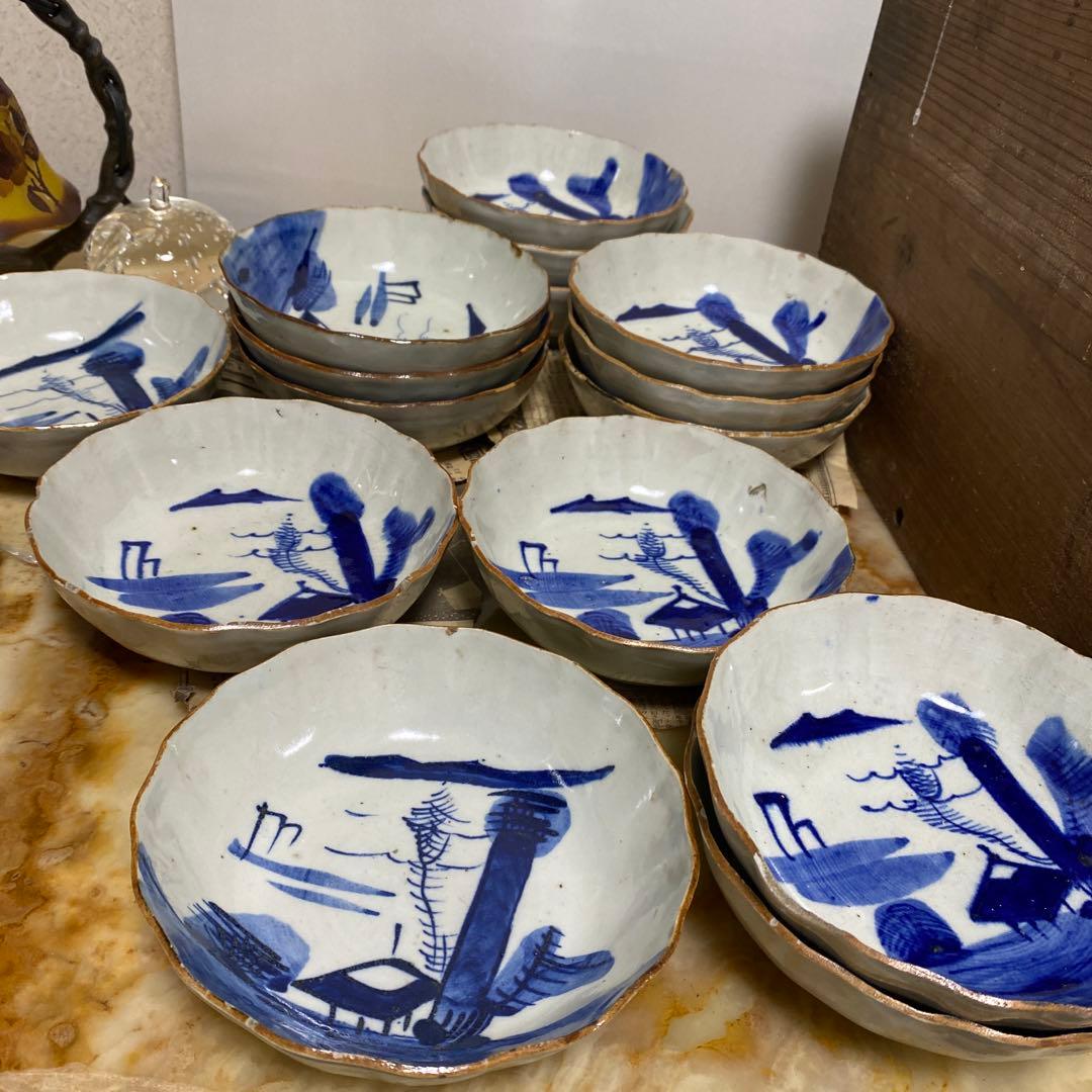 最終お値下げ‼️ 骨董　小鉢15枚　明治21年