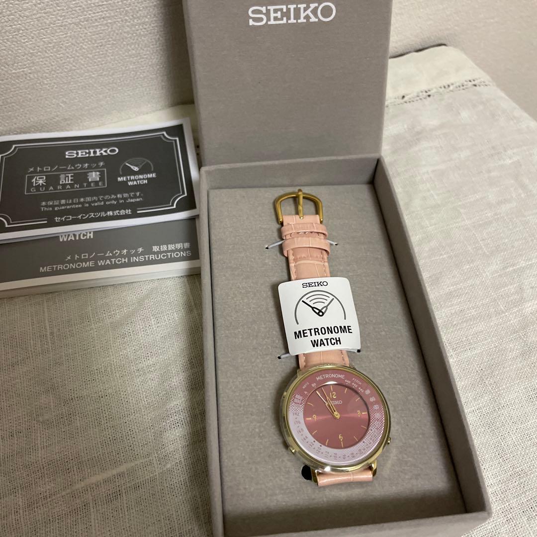 【新品未使用】限定 SEIKOセイコーメトロノームウォッチ ピンク