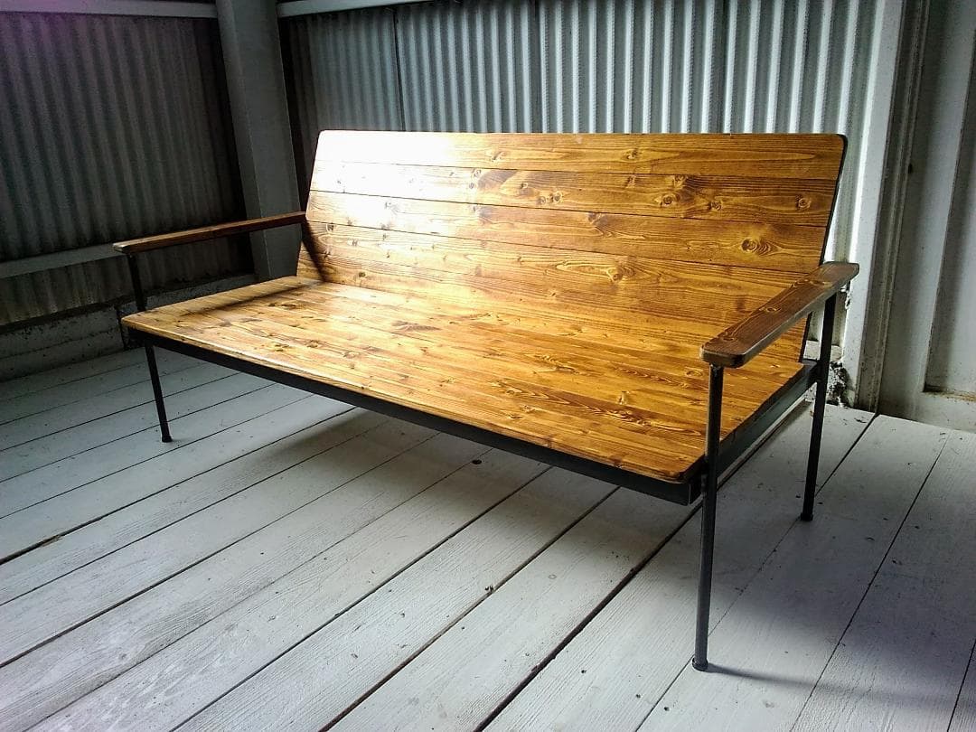 アイアン・ウッドソファ　（user_132f5658）