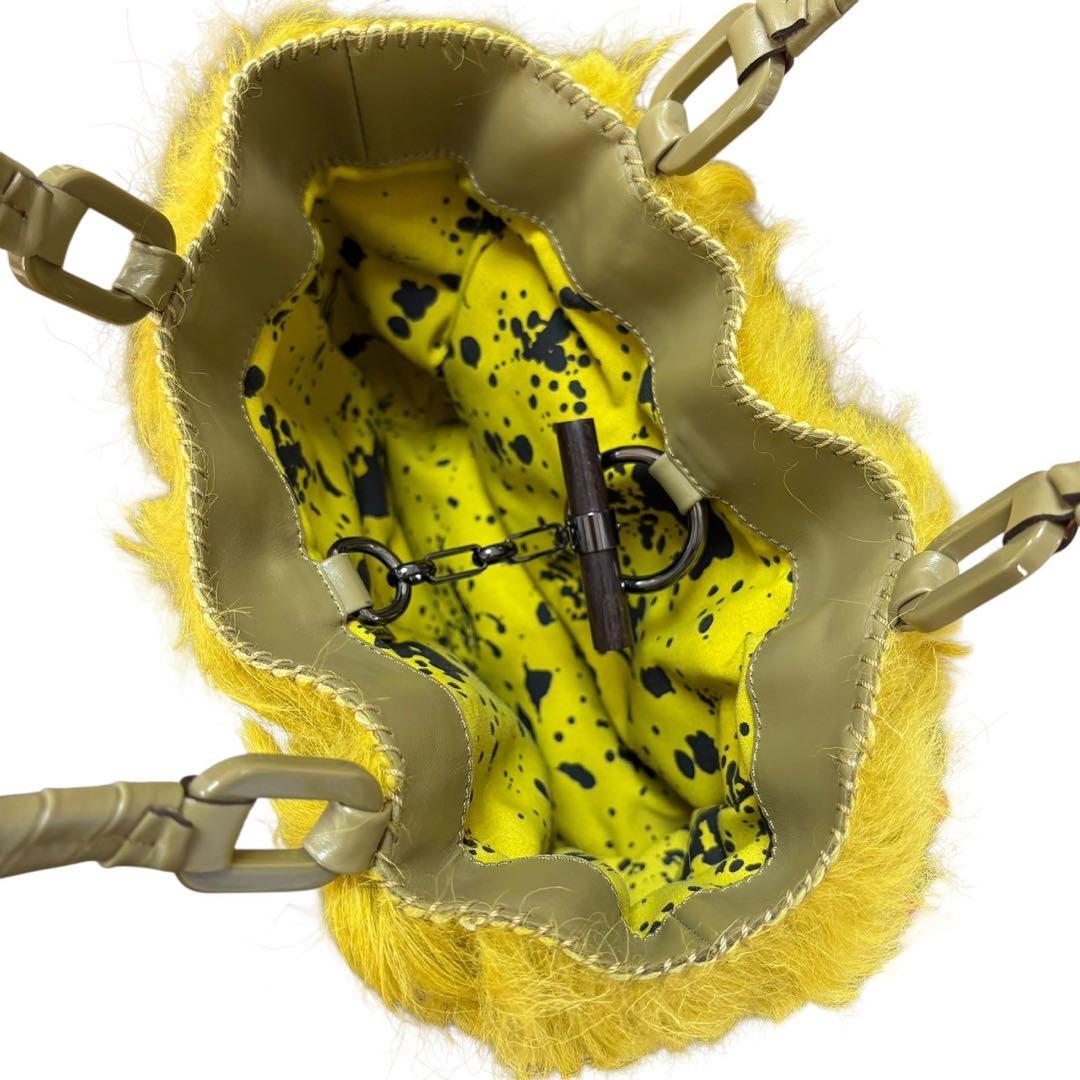 JAMIN PUECH ファー パッチワーク レザー ハラコ トートバッグ