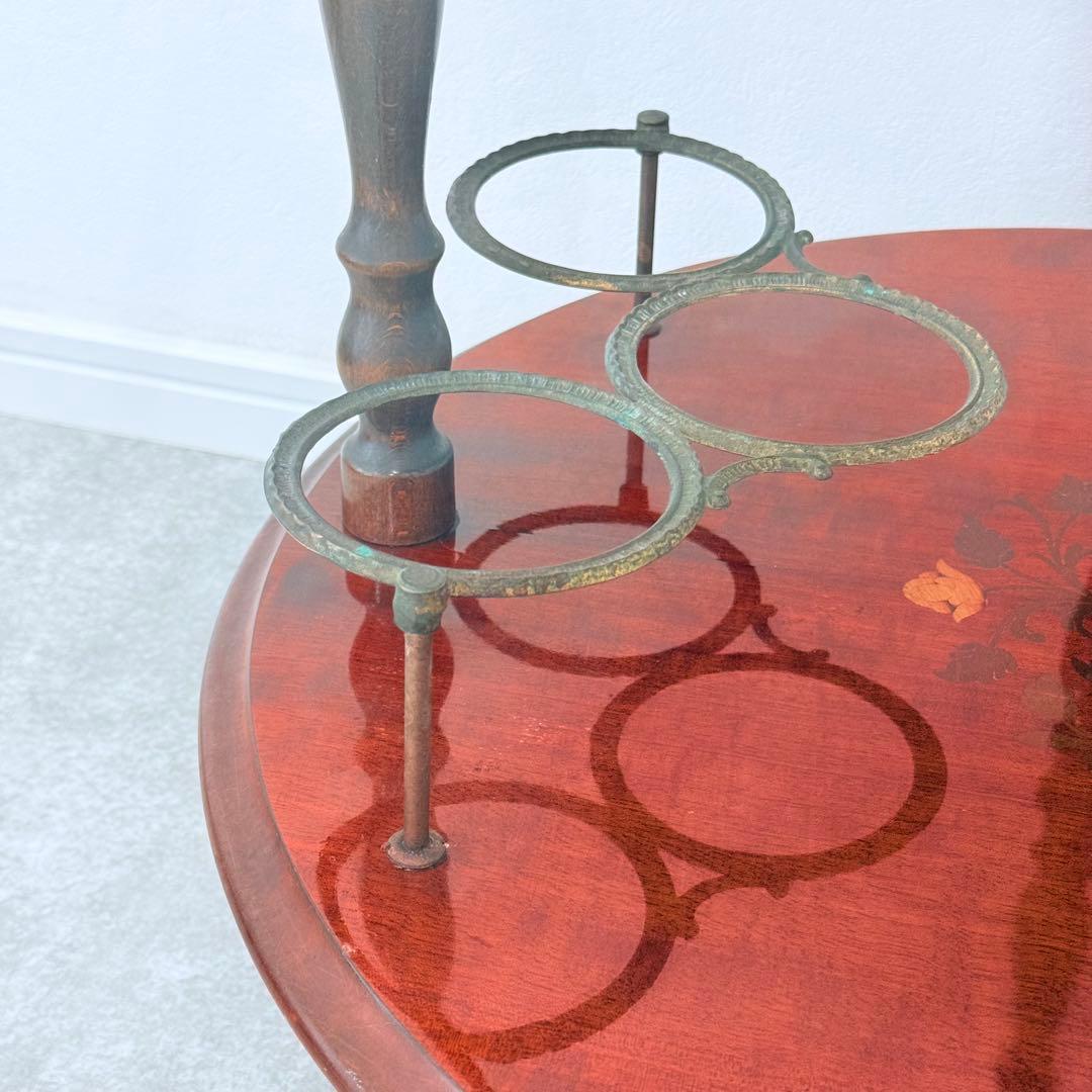 【希少】 イタリア製 象嵌 ワゴン ティーワゴン キッチンワゴン アンティーク