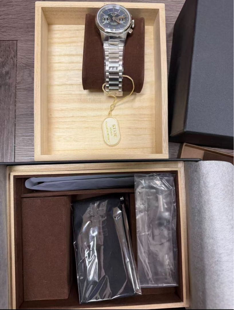  SMITH 90-012 自動巻き クロノグラフ サーモンピンク ブ