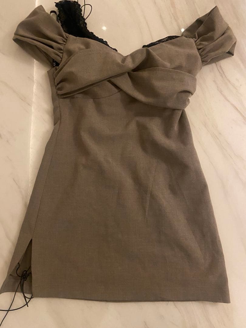 angel r オフショル　キャバ　ミニ　ドレス