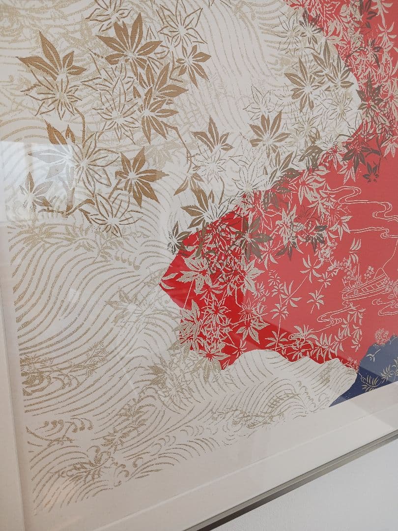 今井俊満 『竜田川』1987年 直筆サイン入 花鳥風月シリーズ シルクスクリーン