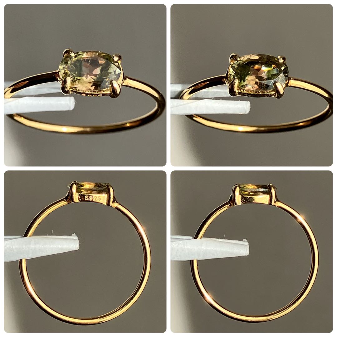 【おぴさまご確認用】ミントガーネットのファセットリング260102