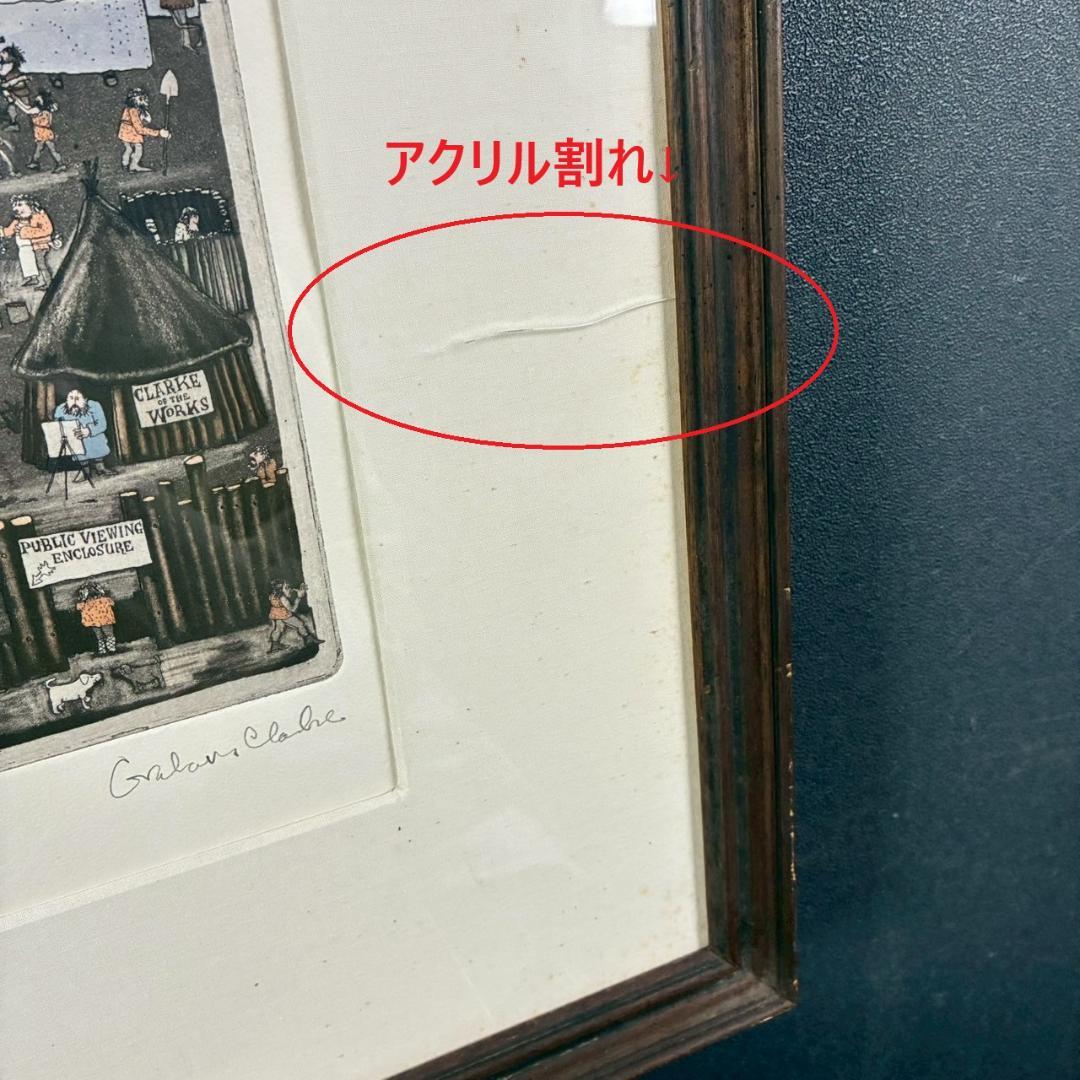 グラハム・クラーク「Dunroamin」エッチング他+手彩色 直筆サイン入