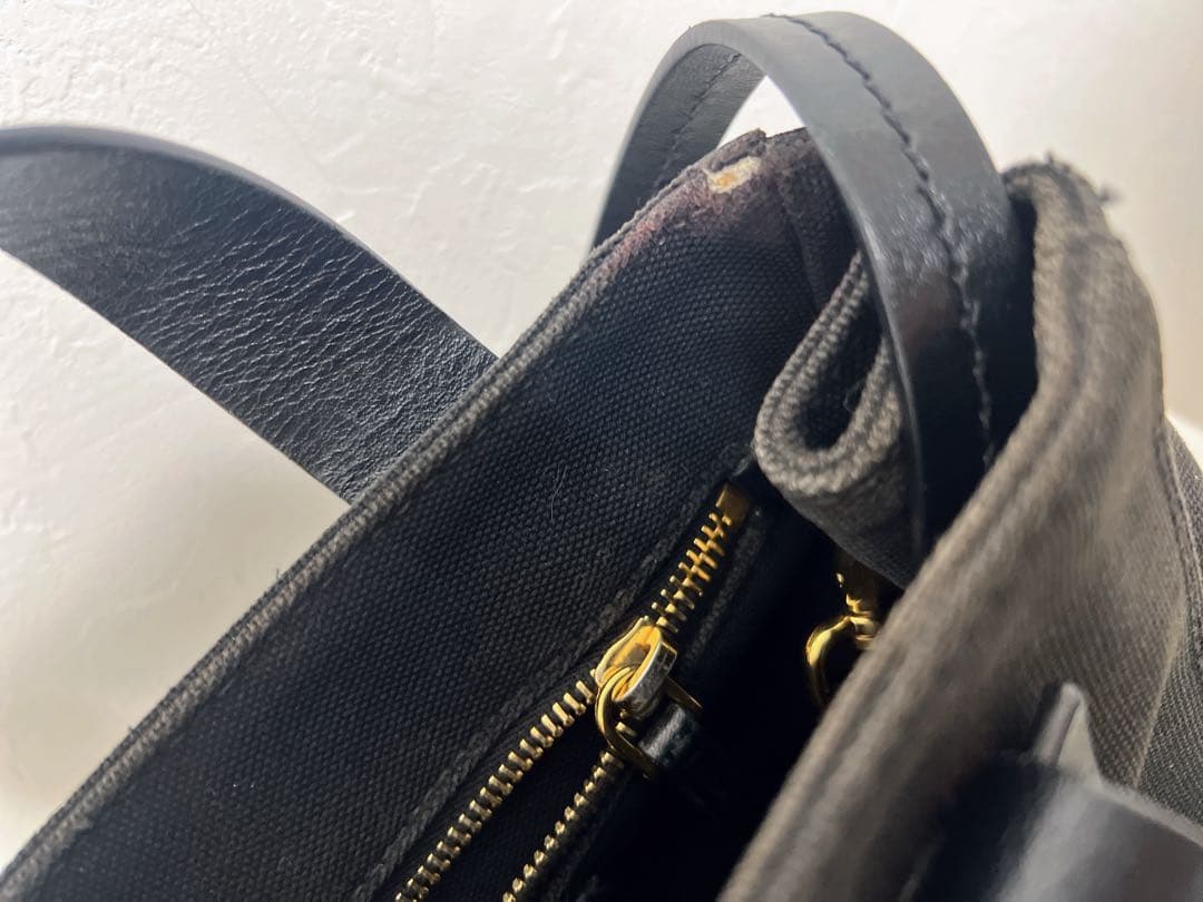 MIU MIU カナパ キャンバス ショルダーバッグ