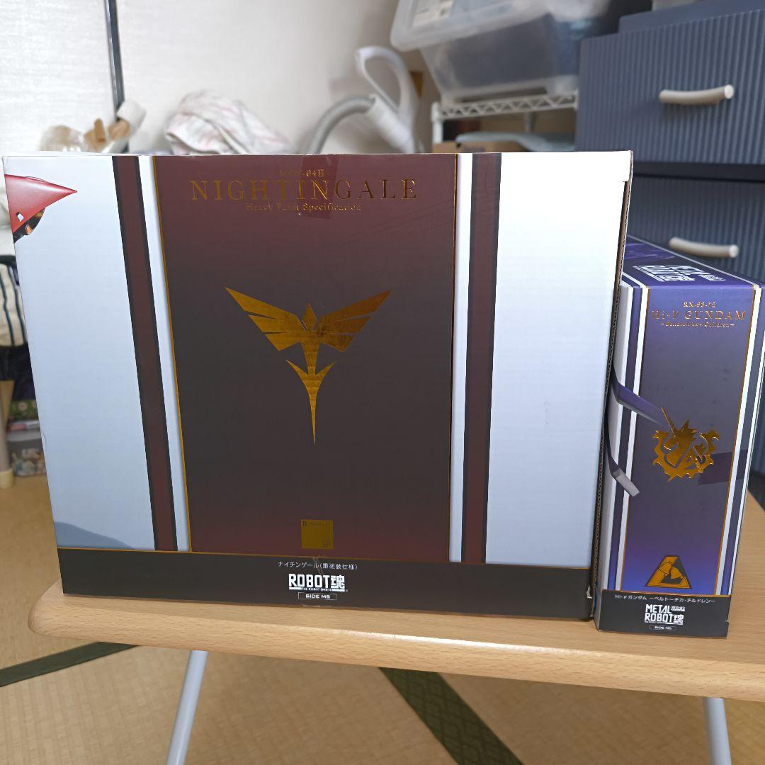 ROBOT魂 ナイチンゲール（重塗装仕様）Hi-νガンダム セット