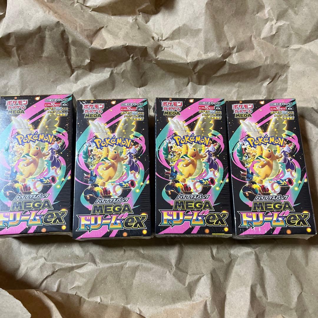 ポケモンカード　メガドリームex 4box