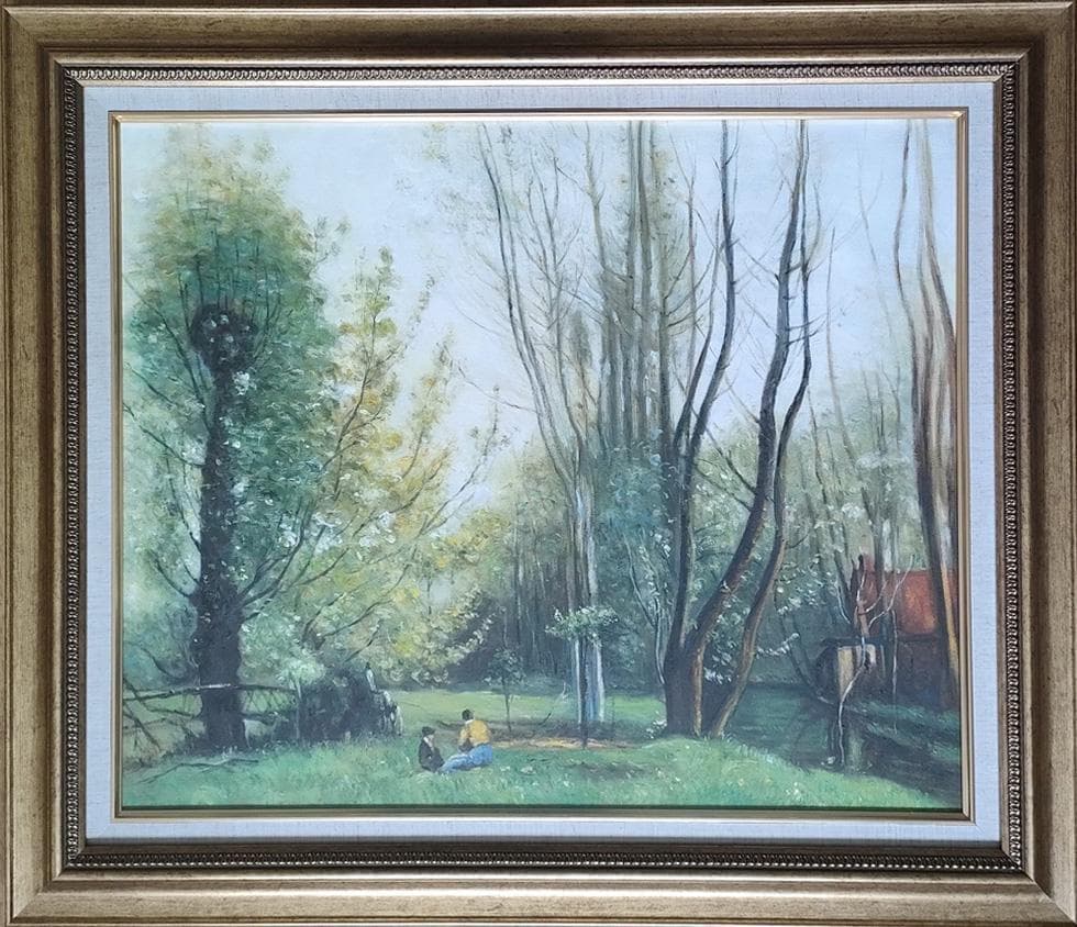 新品・高級・油絵用額縁_F12号_ゴールド色