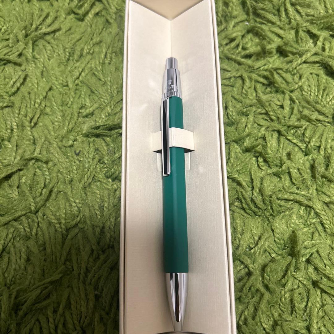 【新品】ROLEX 緑色 ボールペン 本体 専用ボックス付き