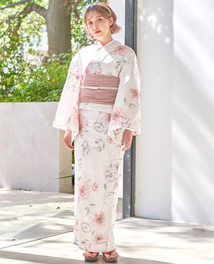 dita ディータ 桜梅桃李 浴衣 5点セット (ピンク)