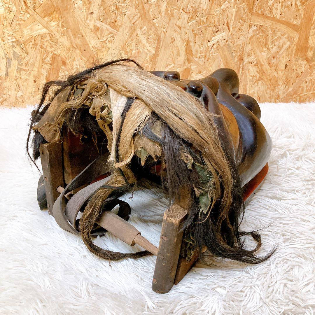 獅子舞　仮面　獅子頭　ビンテージ　珍品
