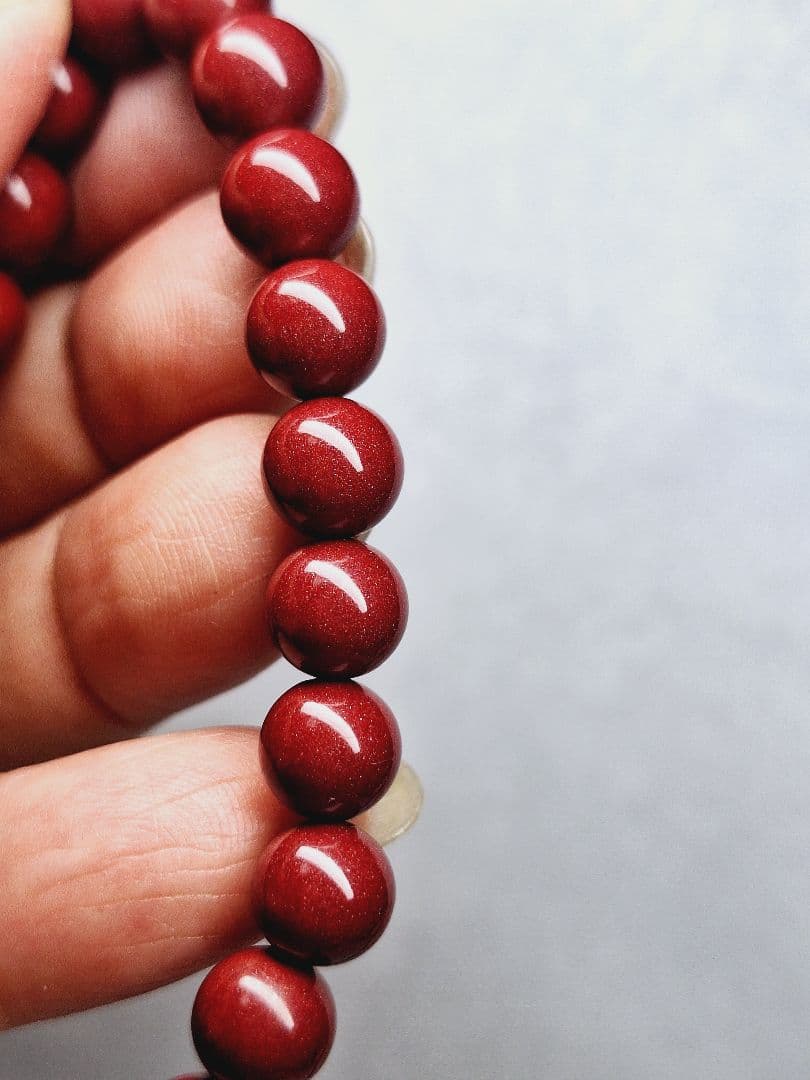 よしみ様 予約済　高品質シナバー 水晶ブレスレット