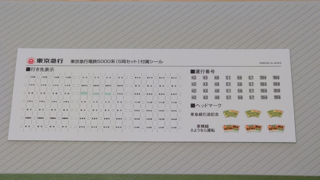 TOMIX 東京急行電鉄5000系
